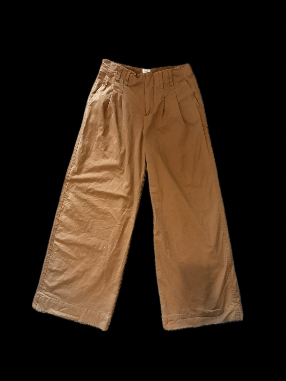 High-Rise Wide Leg Brown Chino Pants : A New Day